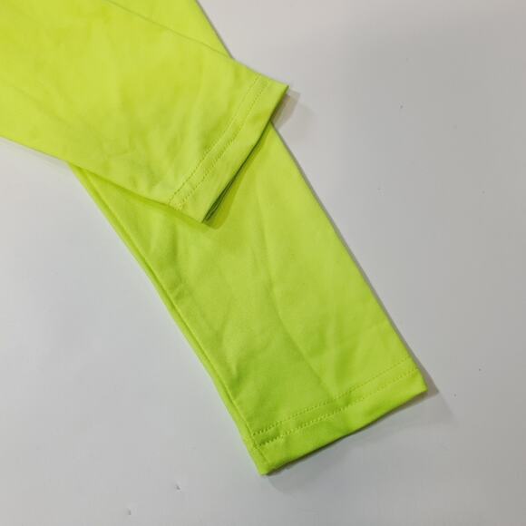 Superdown Nicky Zip Crop Top in Neon Yellow Small - Picture 8 of 10